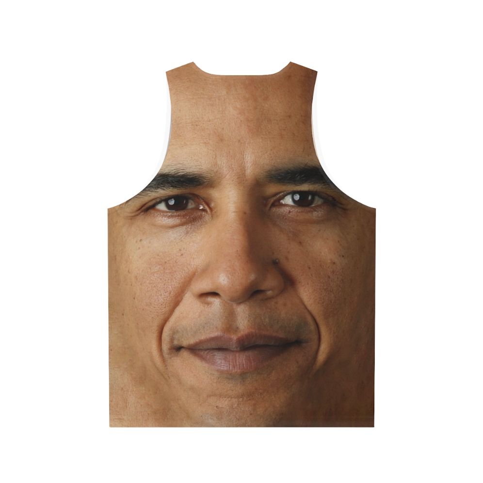 Obama Face Unisex Tank Top - Back