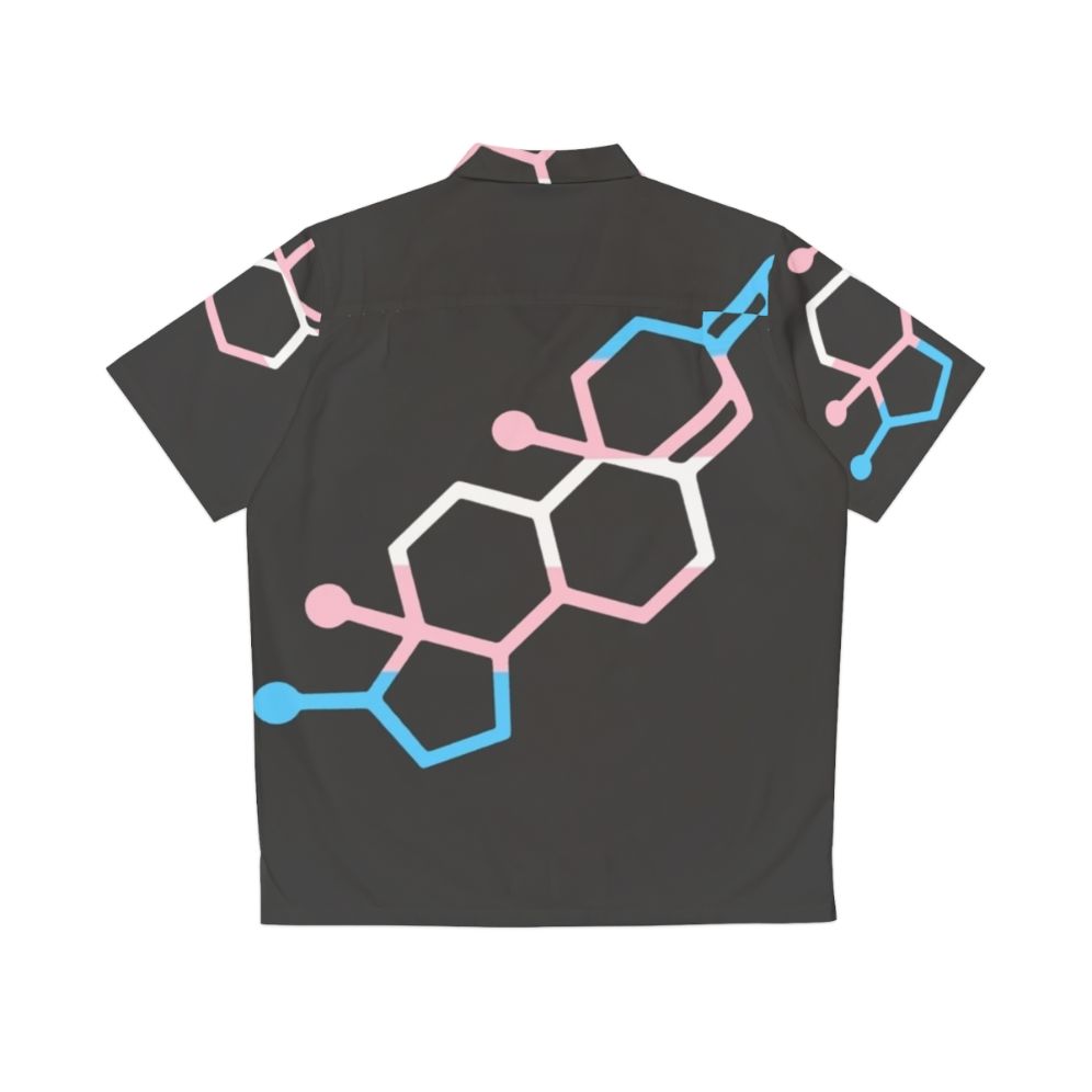 Testosterone Chemical Bond Hawaiian Shirt for LGBTQ+ Pride - Back