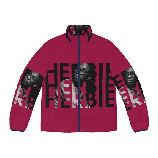 Herbie Hancock puffer jacket featuring his signature jazz style