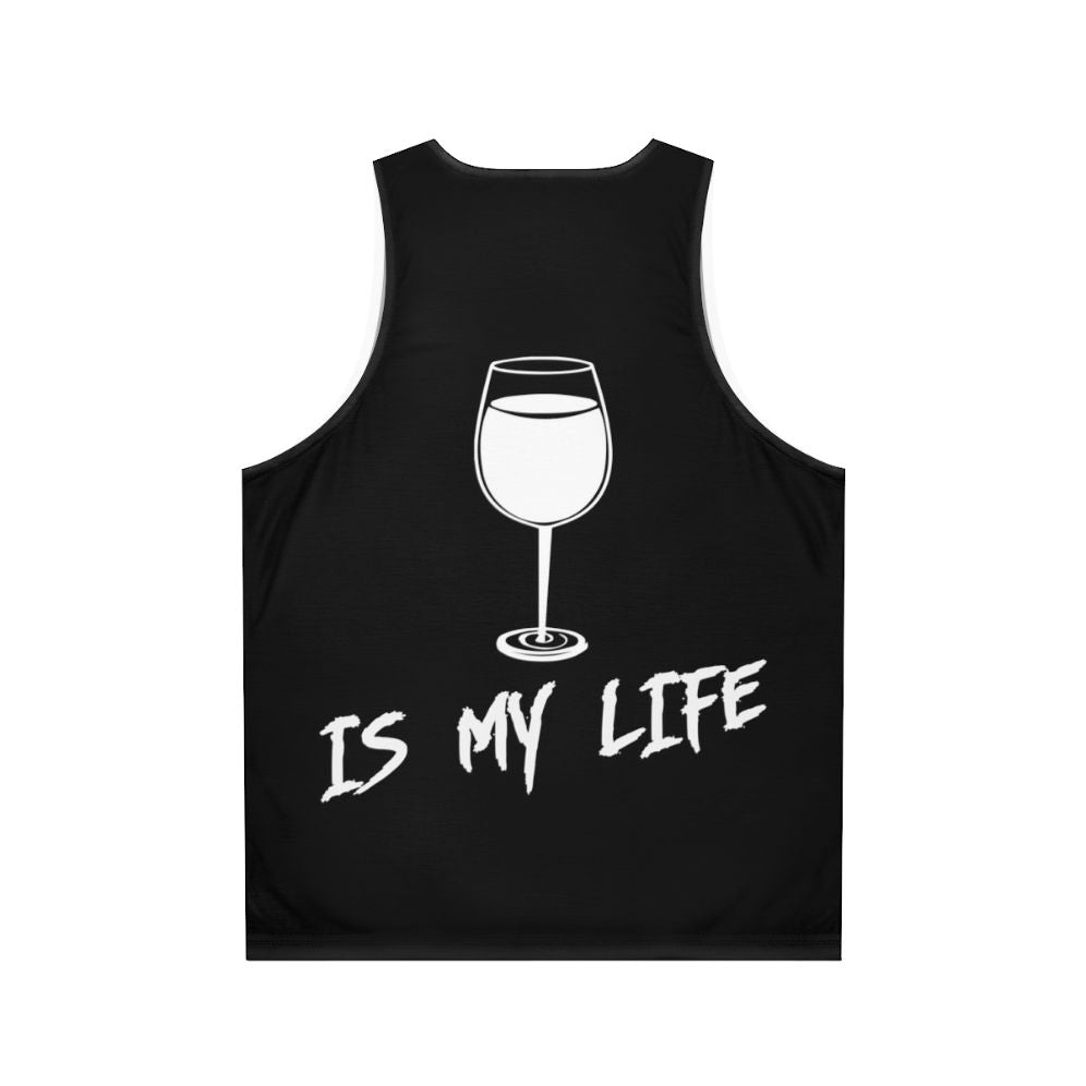 Unisex wine lover tank top - Back