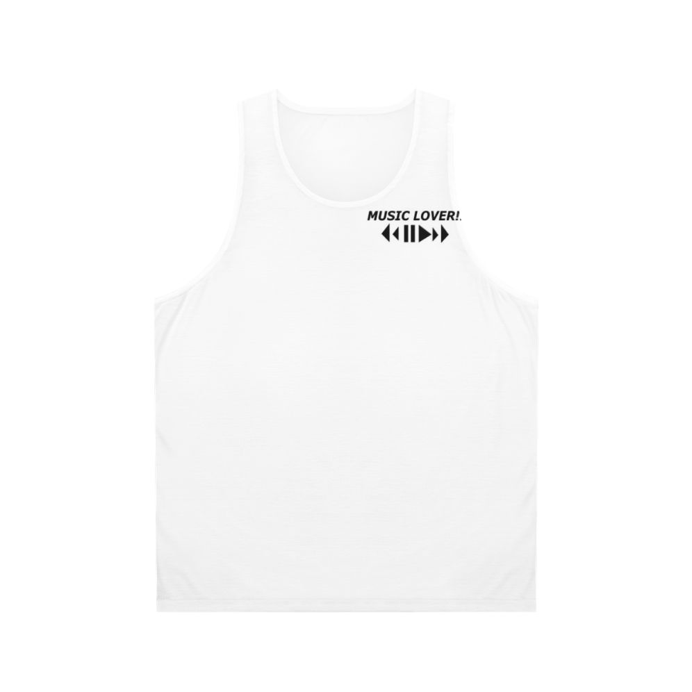 Unisex music lover tank top