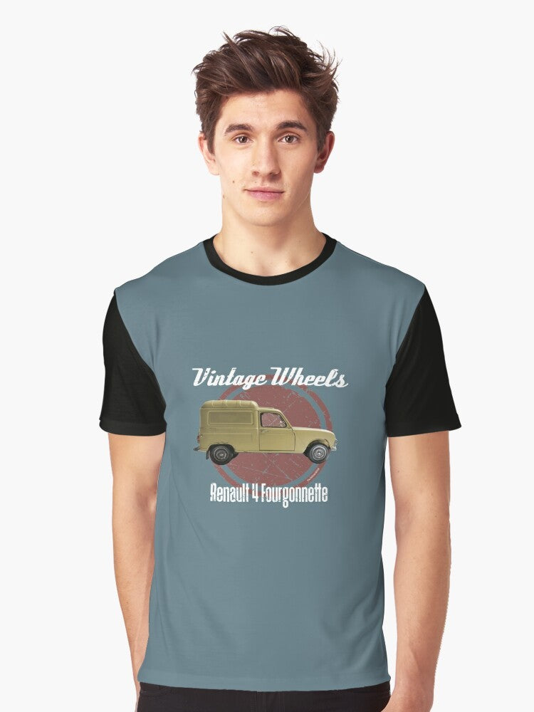 Vintage Renault 4 Fourgonette graphic t-shirt - Men