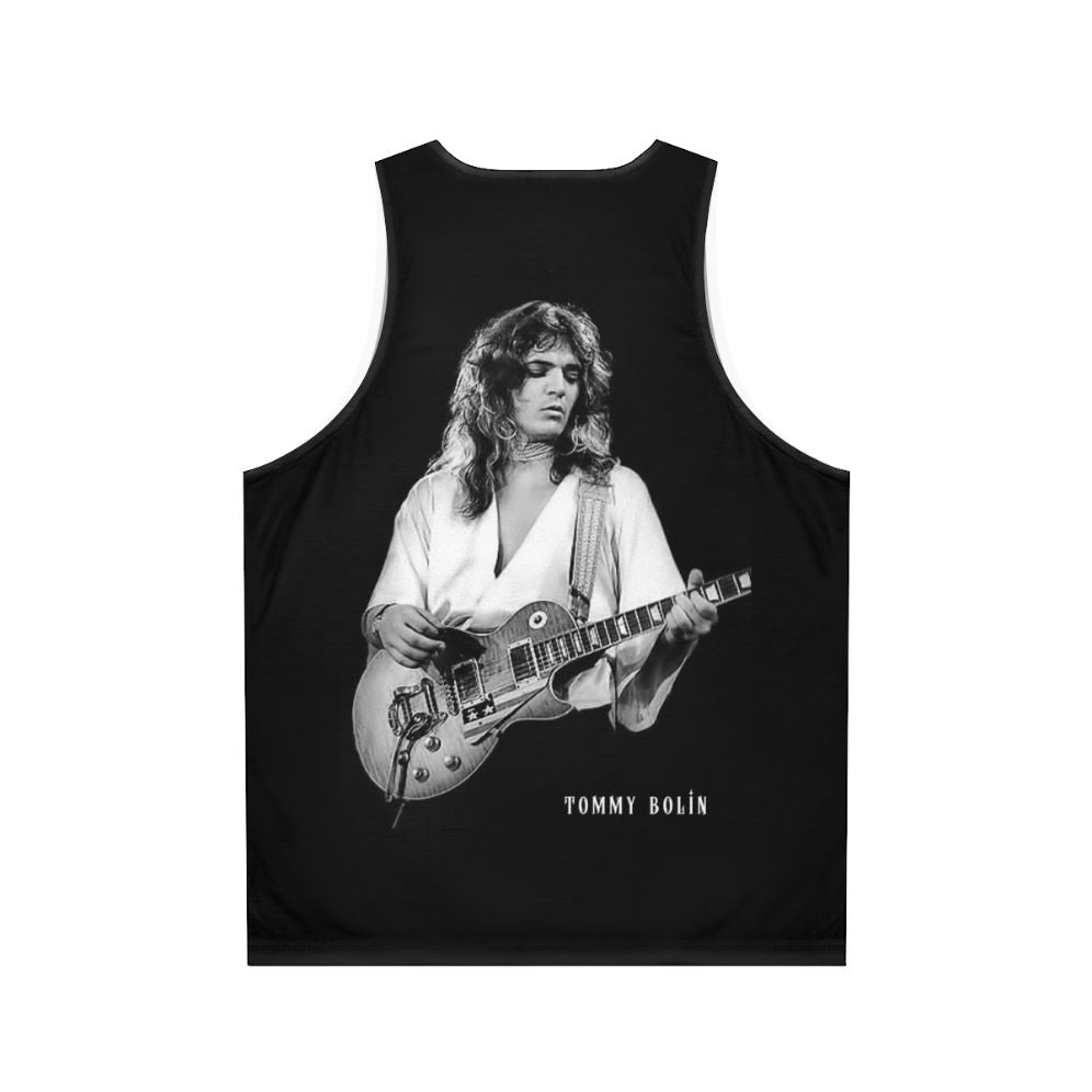 Tommy Bolin classic rock 70s music unisex tank top - Back