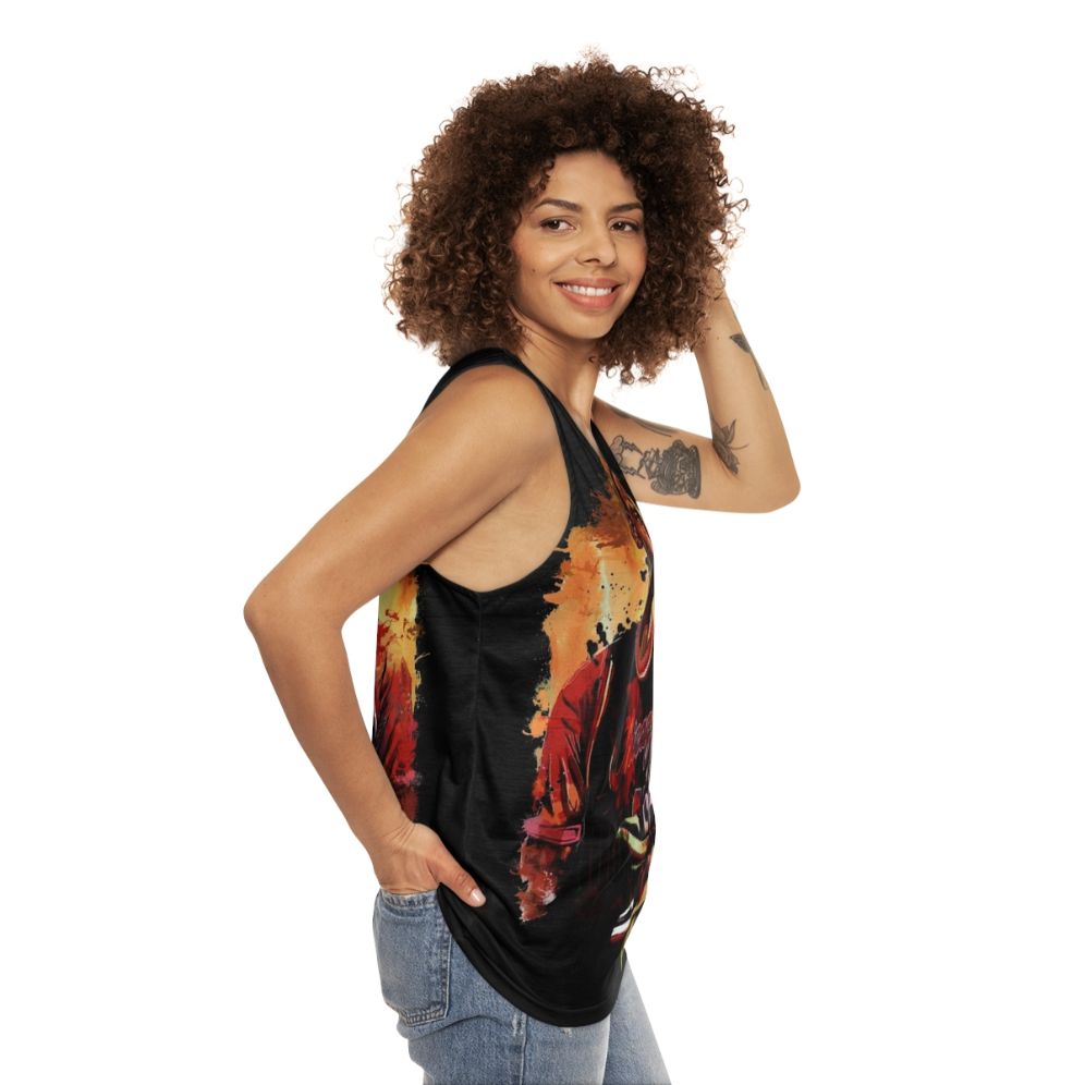 Unisex basketball tank top - women side