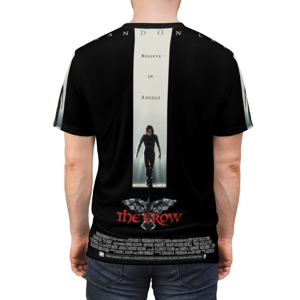 Stylish t-shirt featuring a striking image inspired by the classic 90s cult film The Crow, starring Brandon Lee. - men back