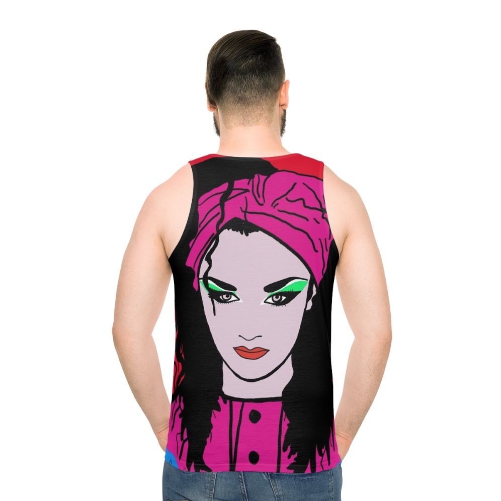 Boy George Unisex Tank Top - men back