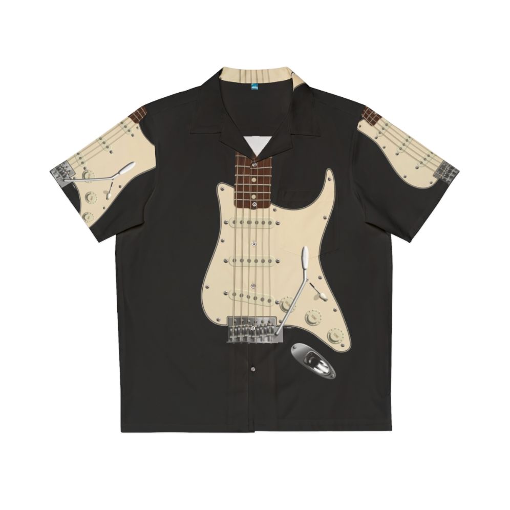 Fender guitar digital illustration Hawaiian shirt