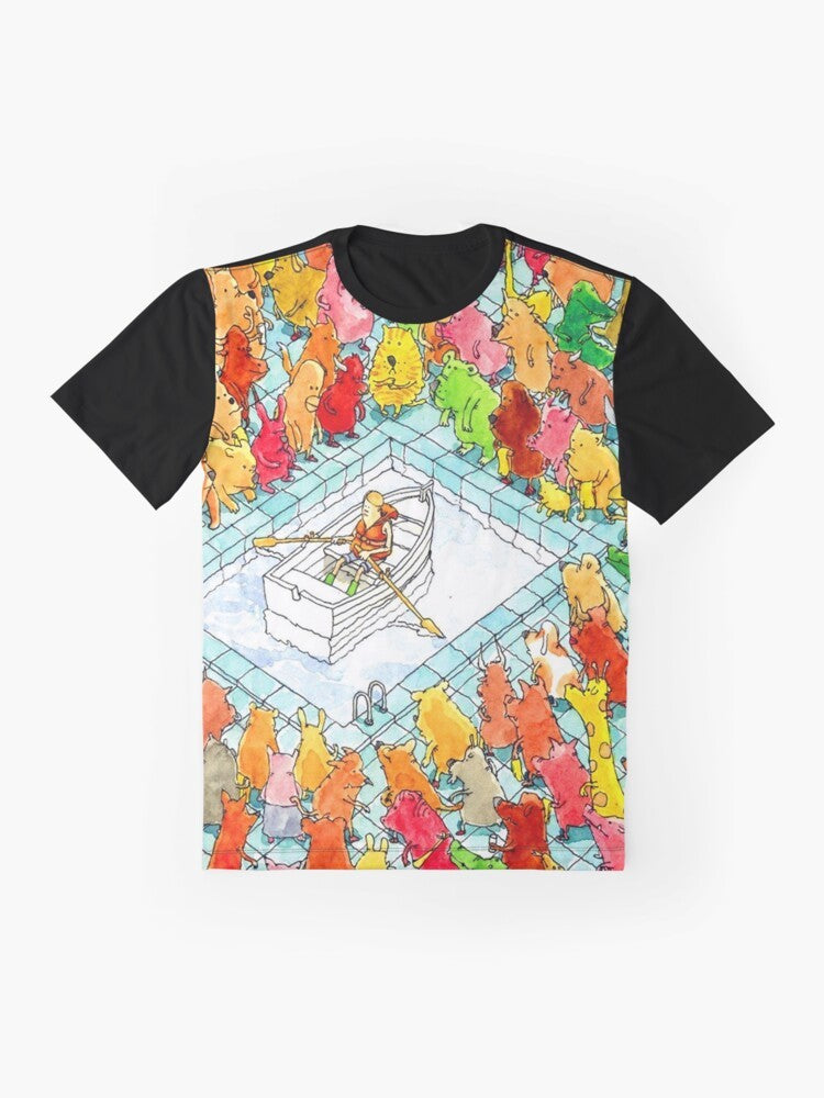 Gavin Dance Happiness 2020 Graphic T-Shirt - Flat lay