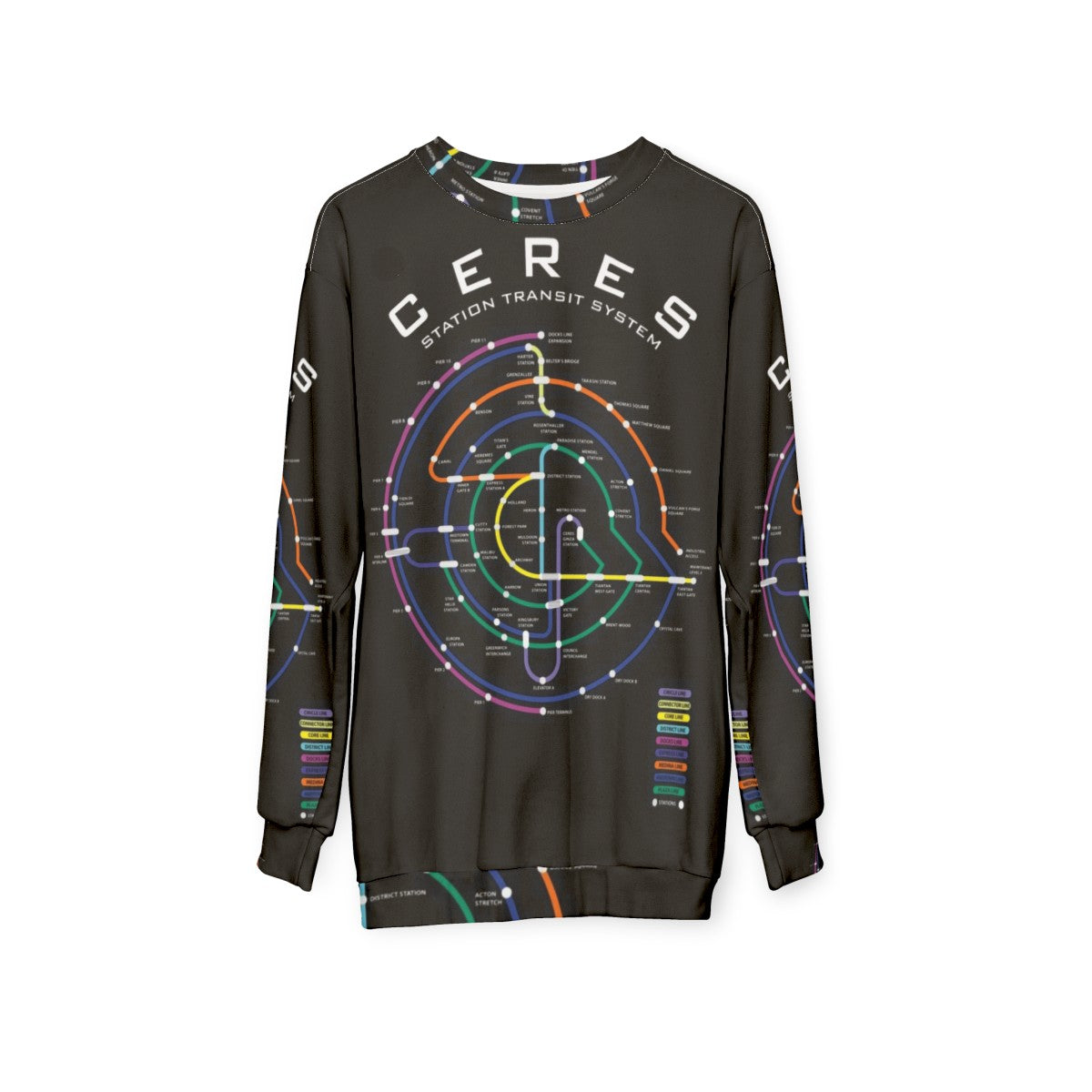 Ceres unisex cotton sweatshirt - hanging