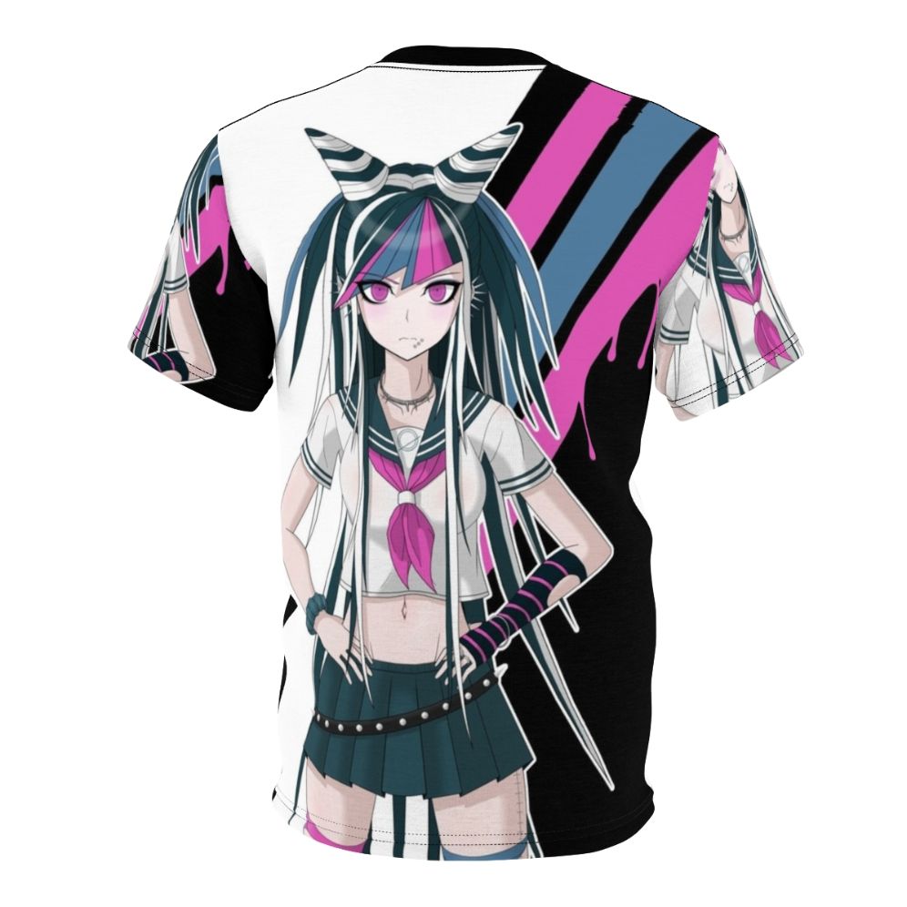 Mioda Ibuki anime-inspired graphic t-shirt with vibrant, colorful design - Back