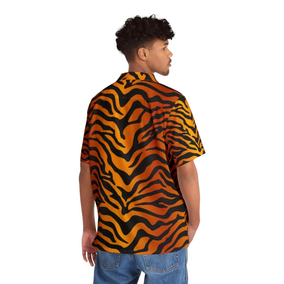 Tiger stripe print Hawaiian shirt - People Back