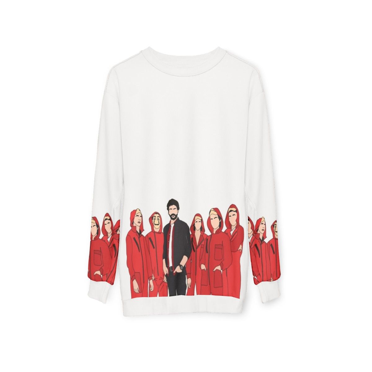 Money Heist Professor & Cast Sweatshirt - hanging