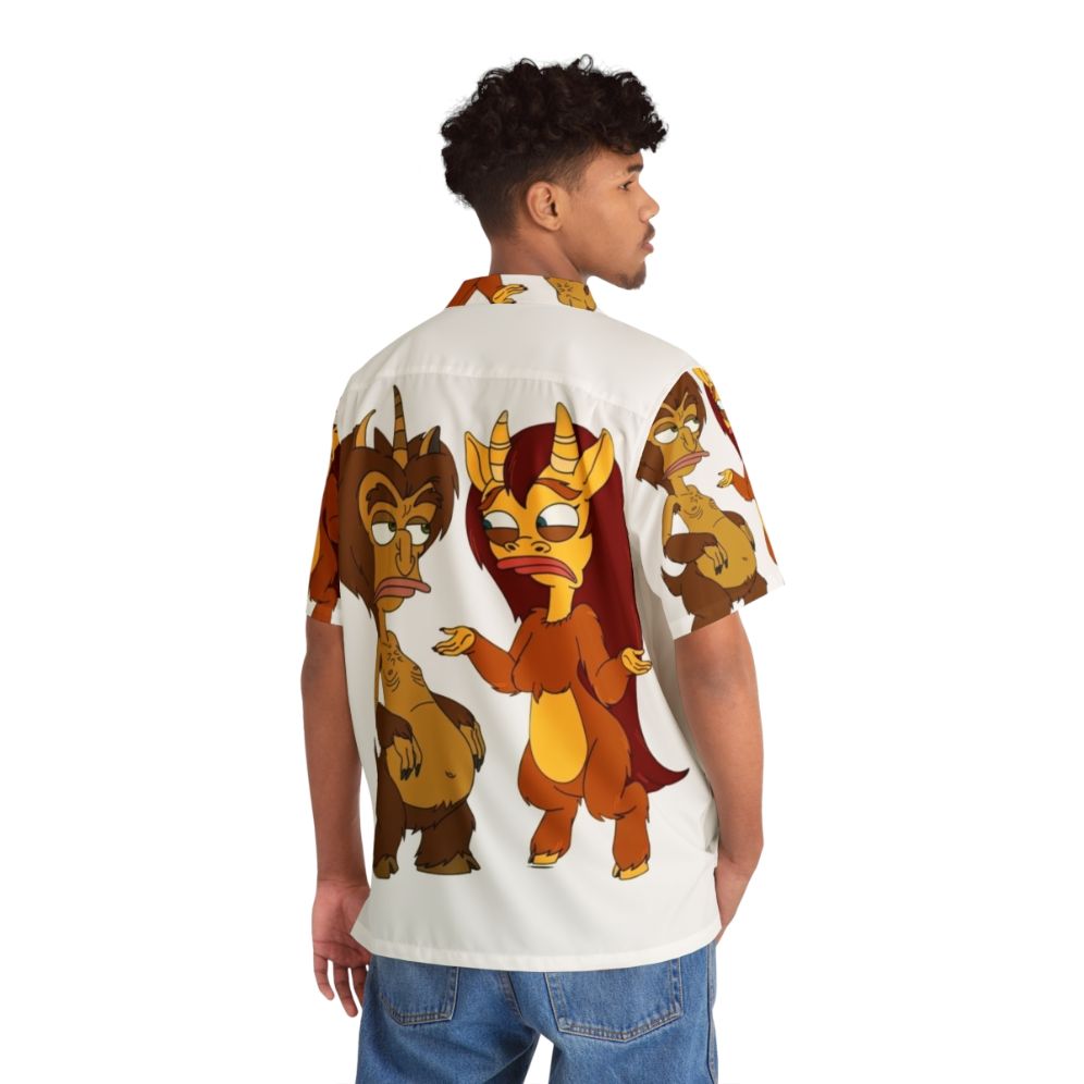 Big Mouth Netflix Fan Art Hawaiian Shirt - People Back