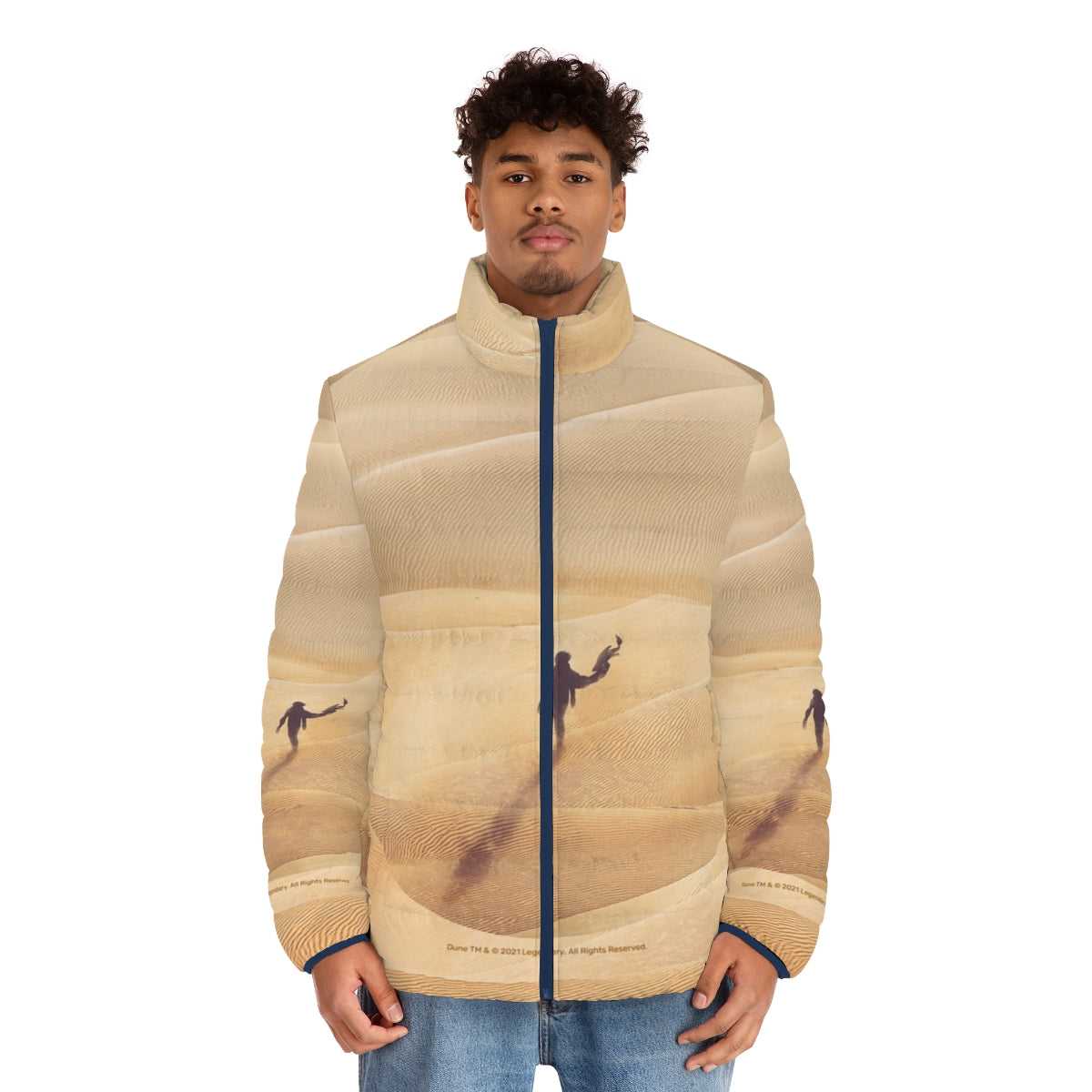 Dune Arrakis Puffer Jacket 2 - Science Fiction Inspired Fan Art - men front