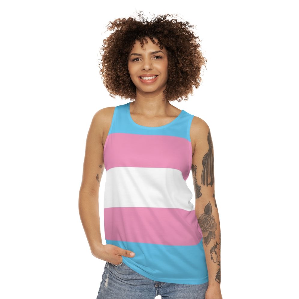 Transgender Pride Unisex Tank Top - women