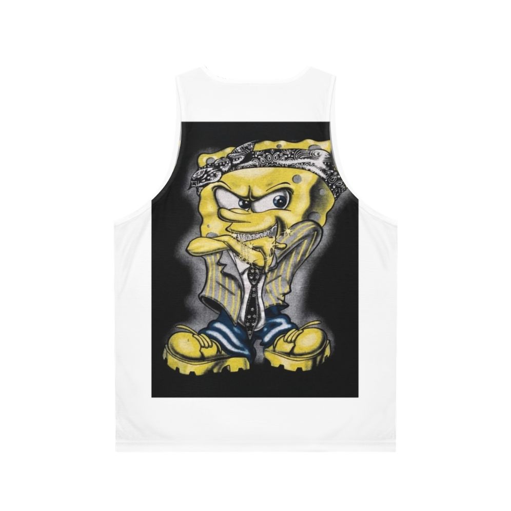 Gangster Spongebob Unisex Tank Top - Back