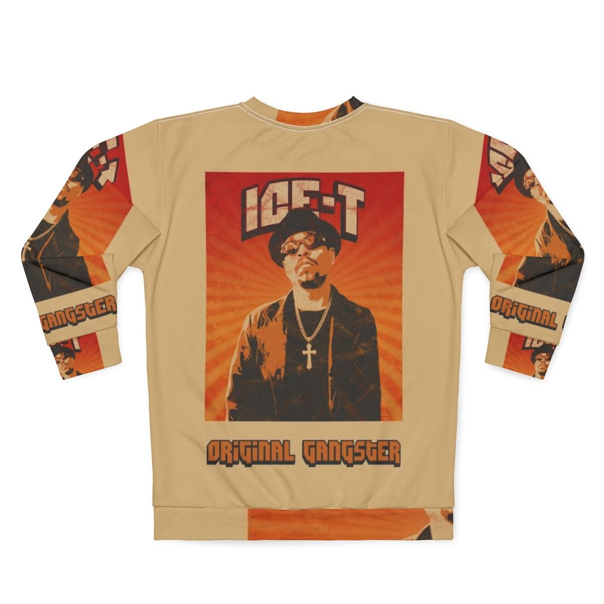 Vintage Ice T Old School Hip Hop Graphic Sweatshirt - Back