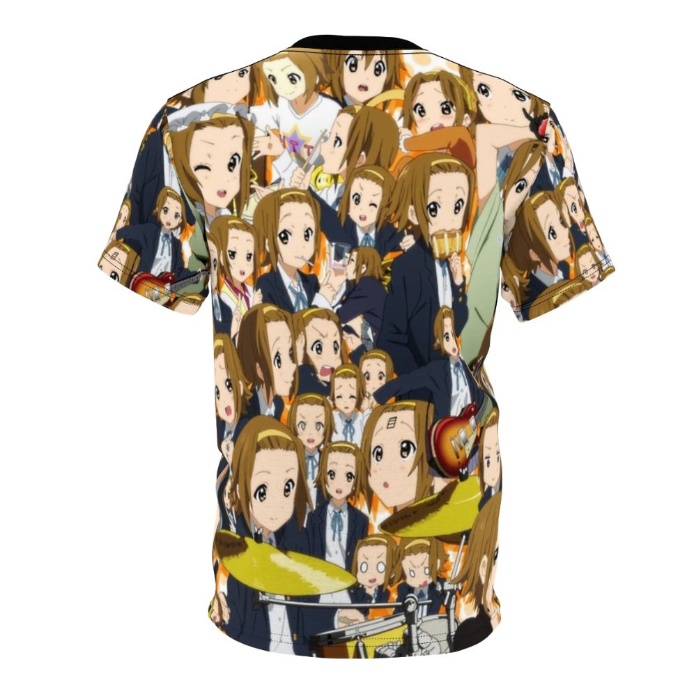 Anime-themed t-shirt design featuring Ritsu, the drummer from the popular K-On series - Back