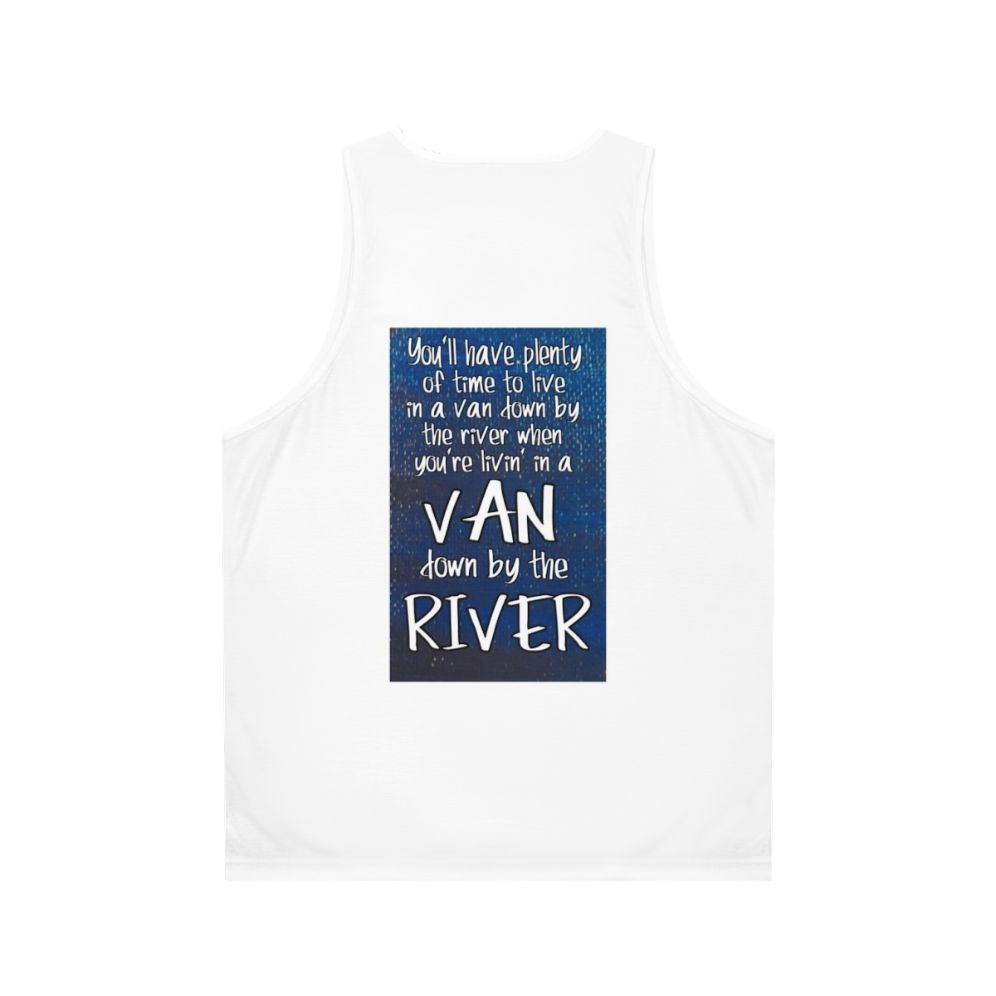 Chris Farley Van Down By The River Unisex Tank Top - Back