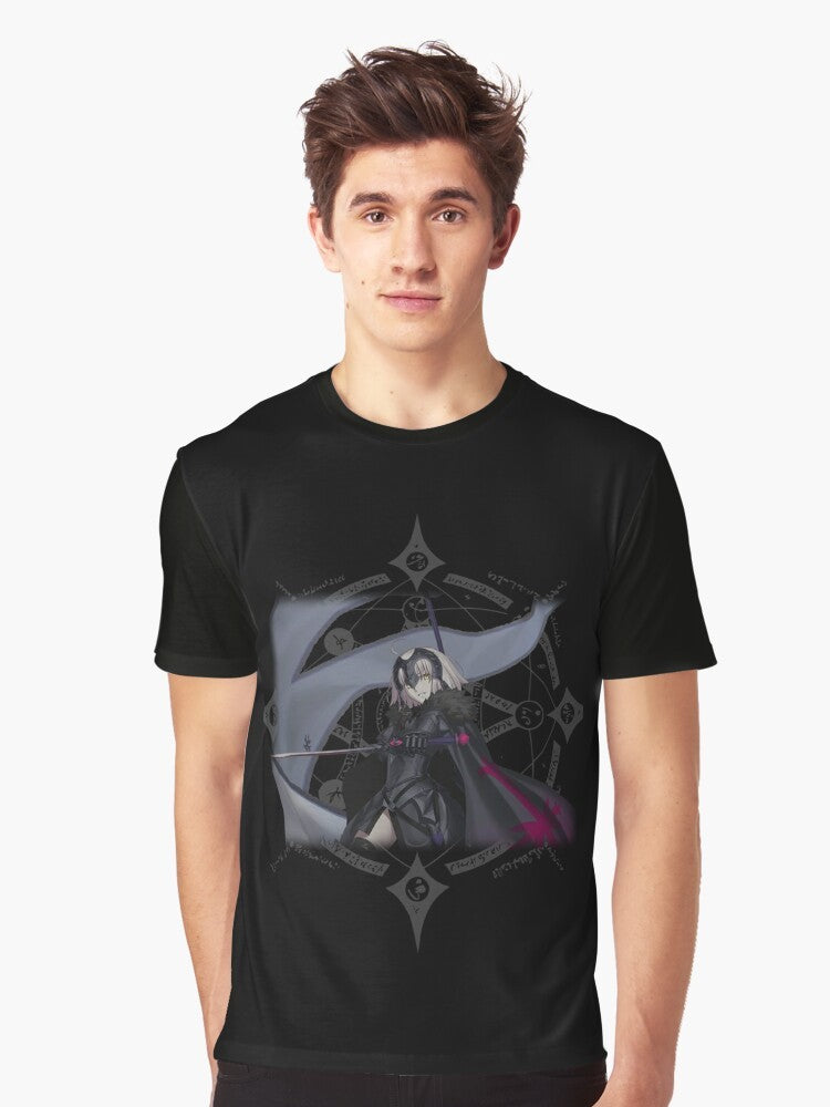 Fate Grand Order Jeanne d'Arc (Alter) Graphic T-Shirt featuring the Avenger-class servant Jeanne d'Arc (Alter) - Men