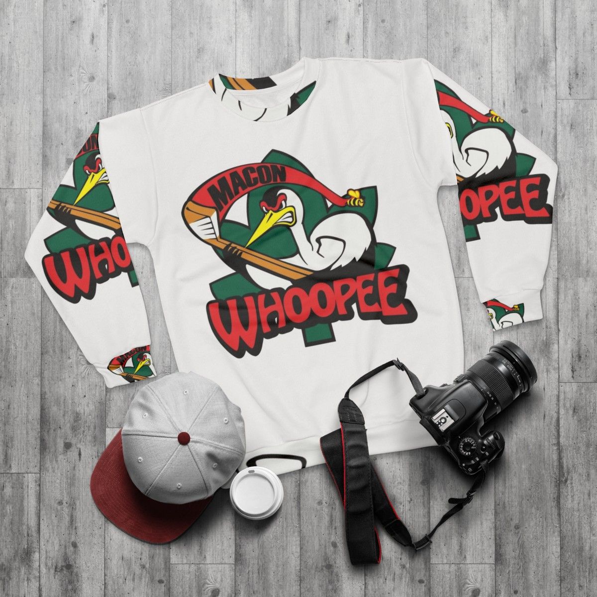 Macon Whoopee Hockey Sweatshirt - flat lay