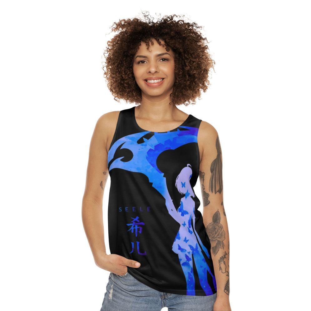 Blue Butterflies Unisex Tank Top - women