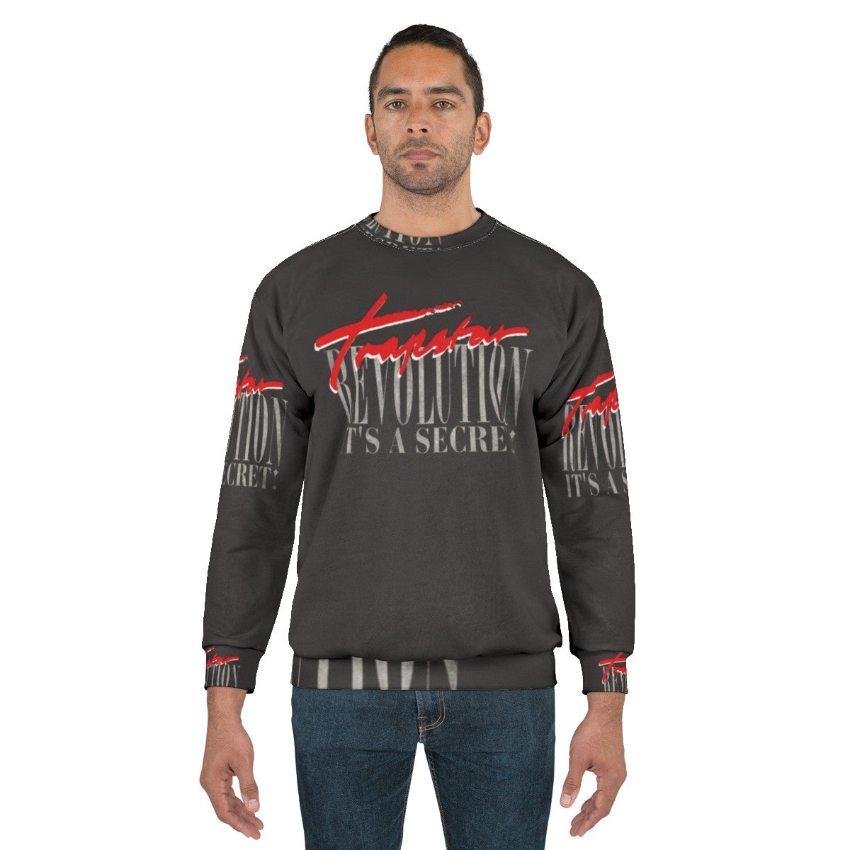 Trapstar Revolution Sweatshirt in Red and Black - men