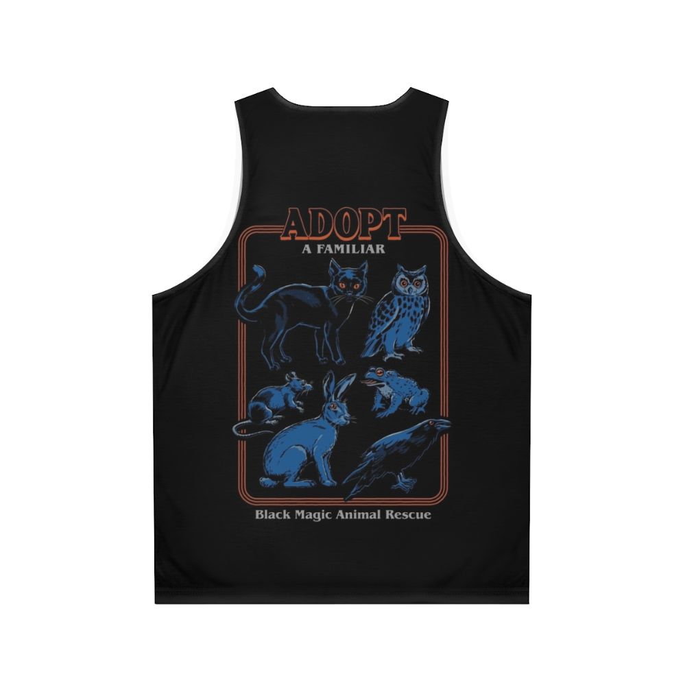 Occult unisex tank top with animal spirit design - Back