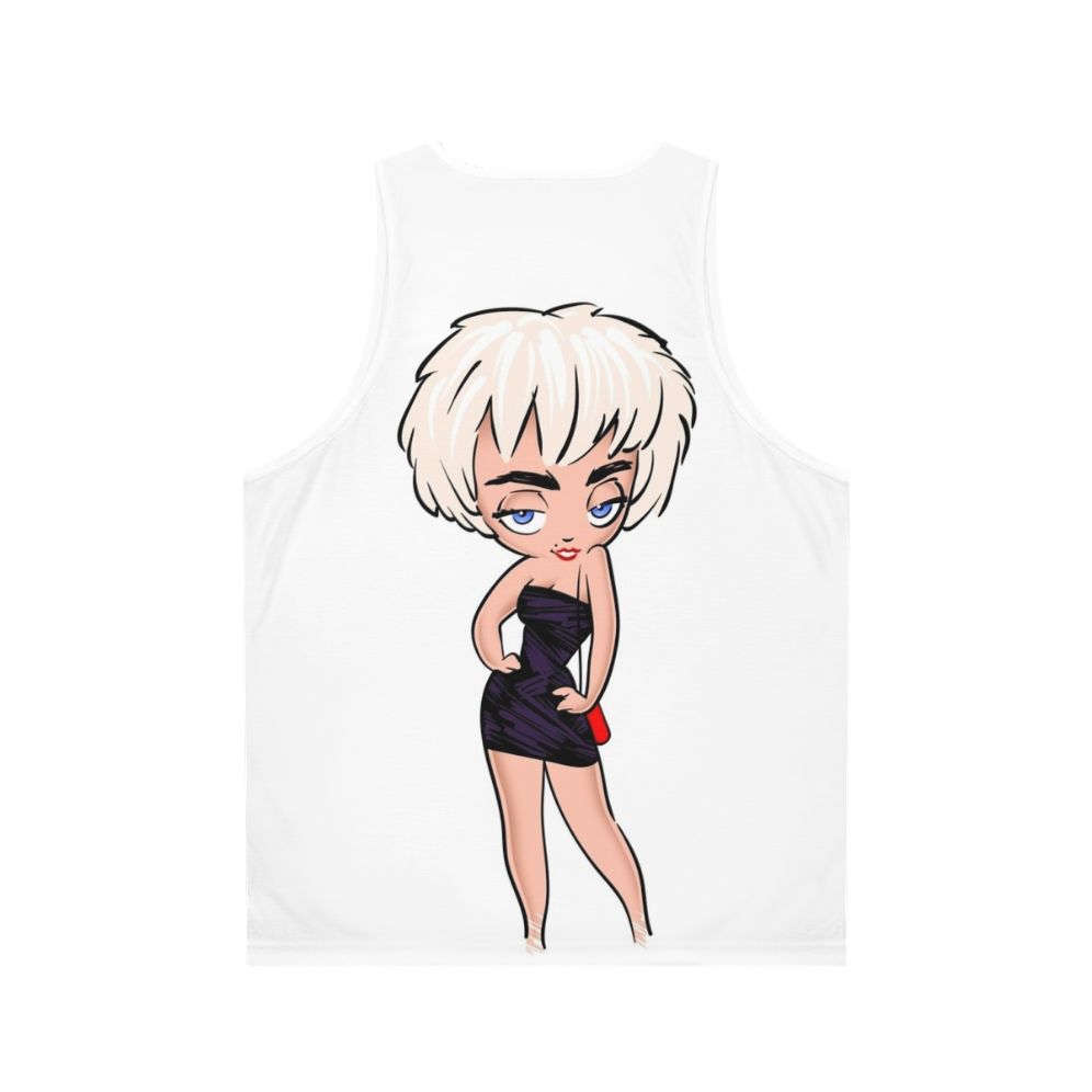 "Who's That Girl? Nikki Finn Unisex Tank Top featuring Madonna's classic pop culture character" - Back