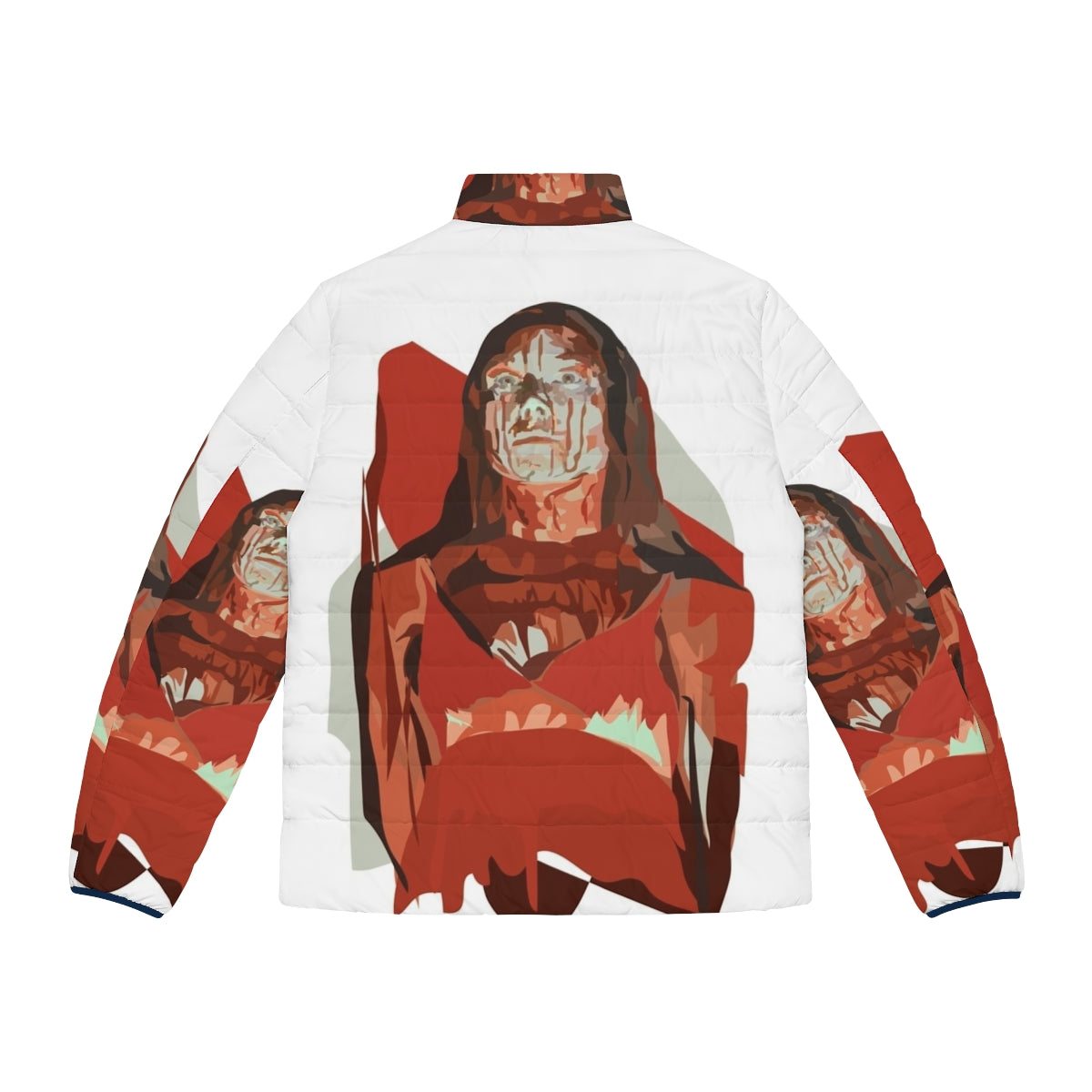 Carrie White wearing a puffer jacket, inspired by the Stephen King horror film - Back