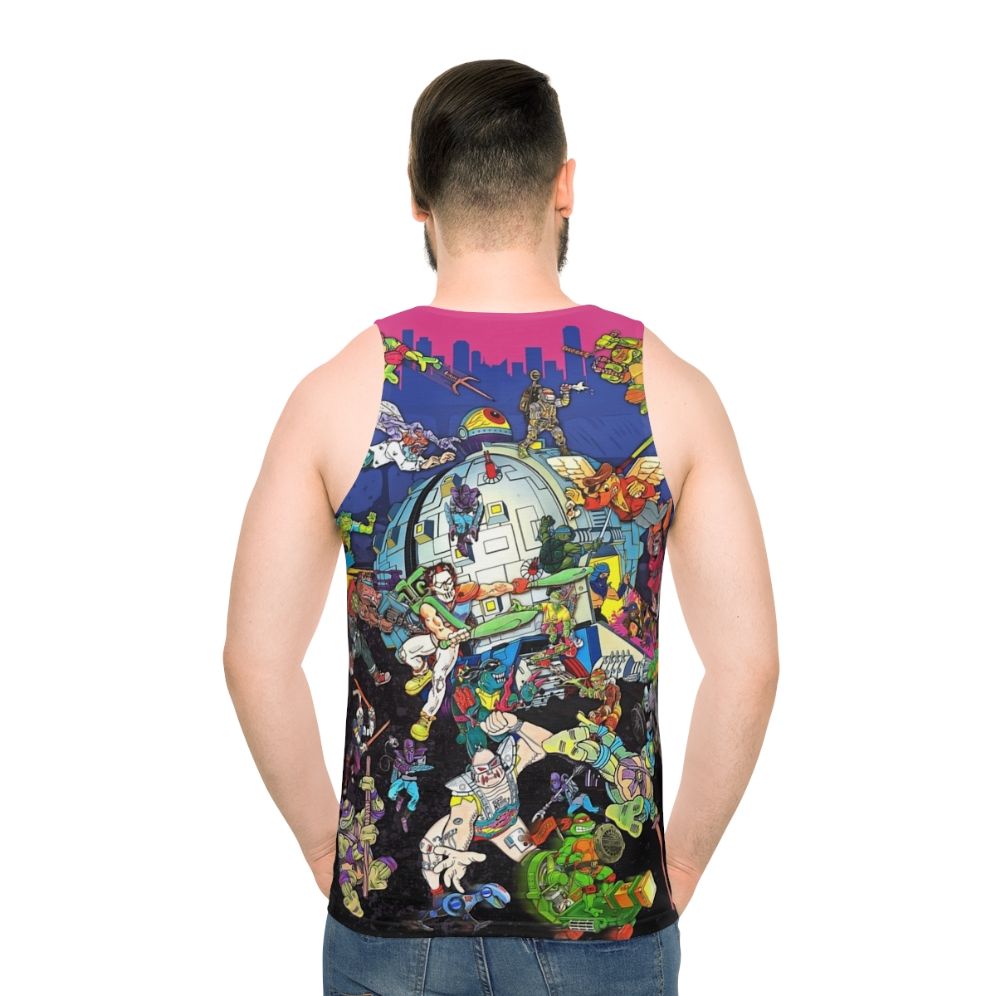 Vintage Ninja Turtles Classic Art Unisex Tank Top - men back