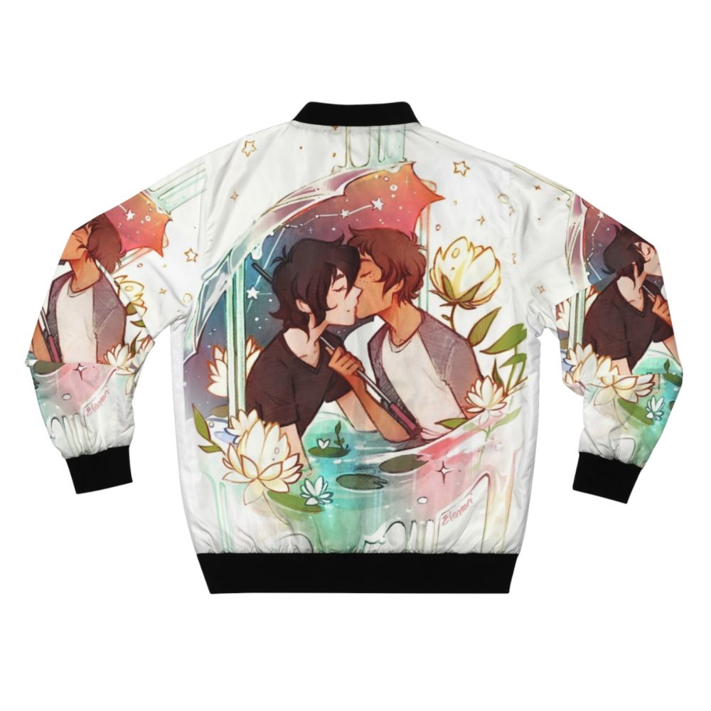 Voltron Klance bomber jacket featuring Keith and Lance under the stars - Back