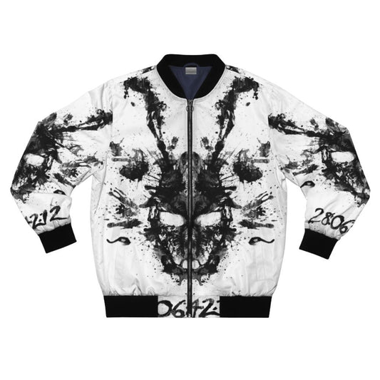 Donnie Darko inspired bomber jacket with Imaginary Inkblot graphic design