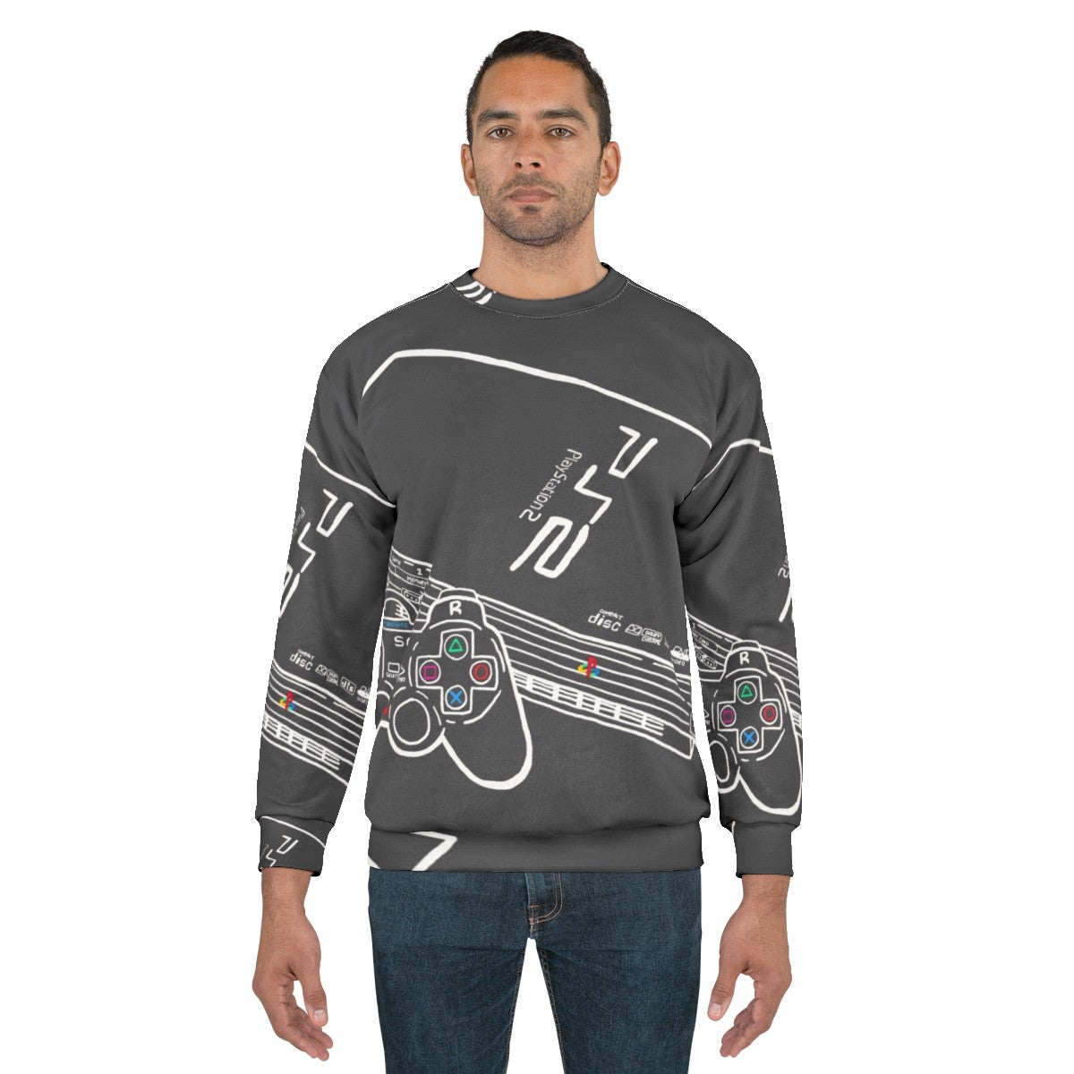 Retro Playstation 2 Console Sweatshirt - men