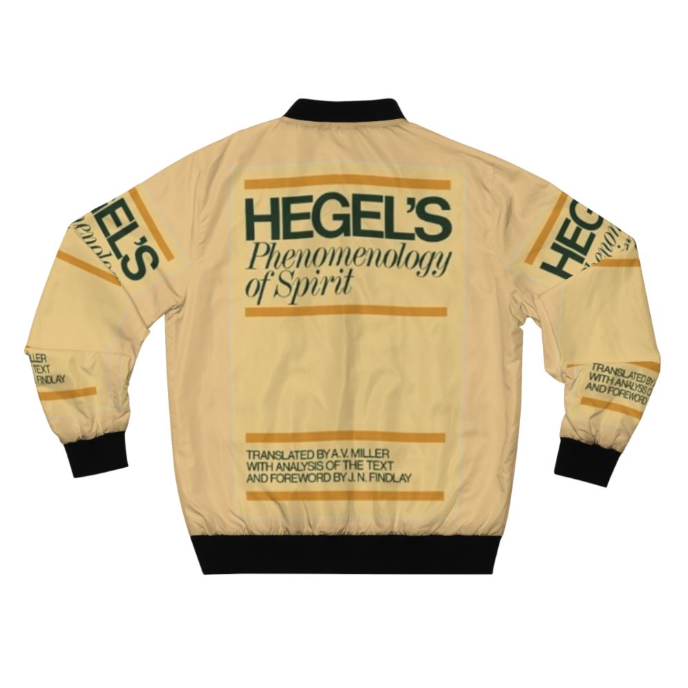 Bomber jacket with Hegel's "Phenomenology of Spirit" design - Back