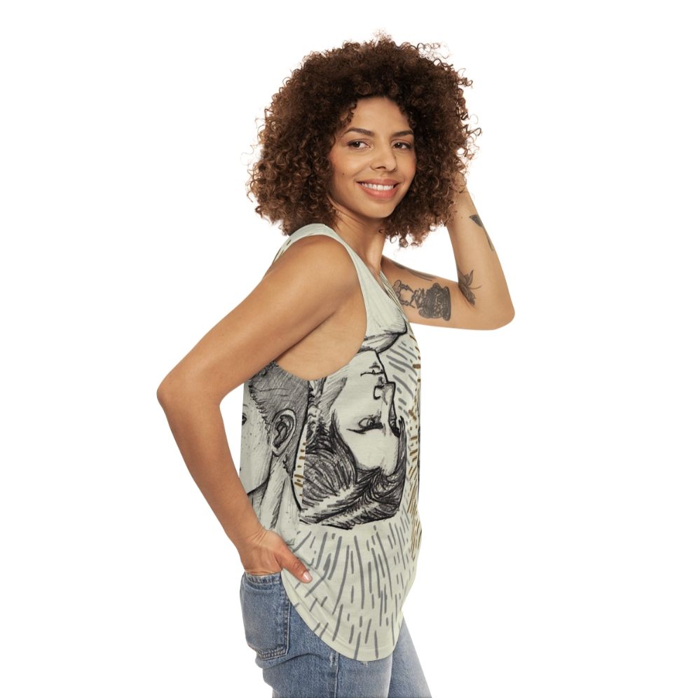 Carry On Unisex Tank Top featuring Simon Snow and Baz Pitch from Young Adult Book Series - women side