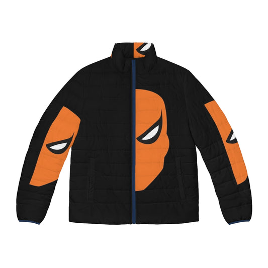 Deathstroke Puffer Jacket featuring the iconic DC Comics villain