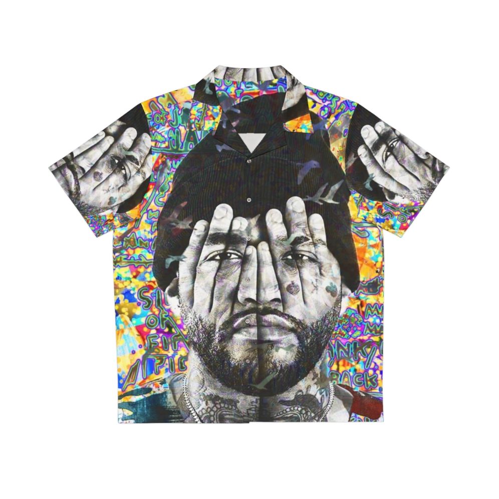 Joyner Lucas portrait Hawaiian shirt design