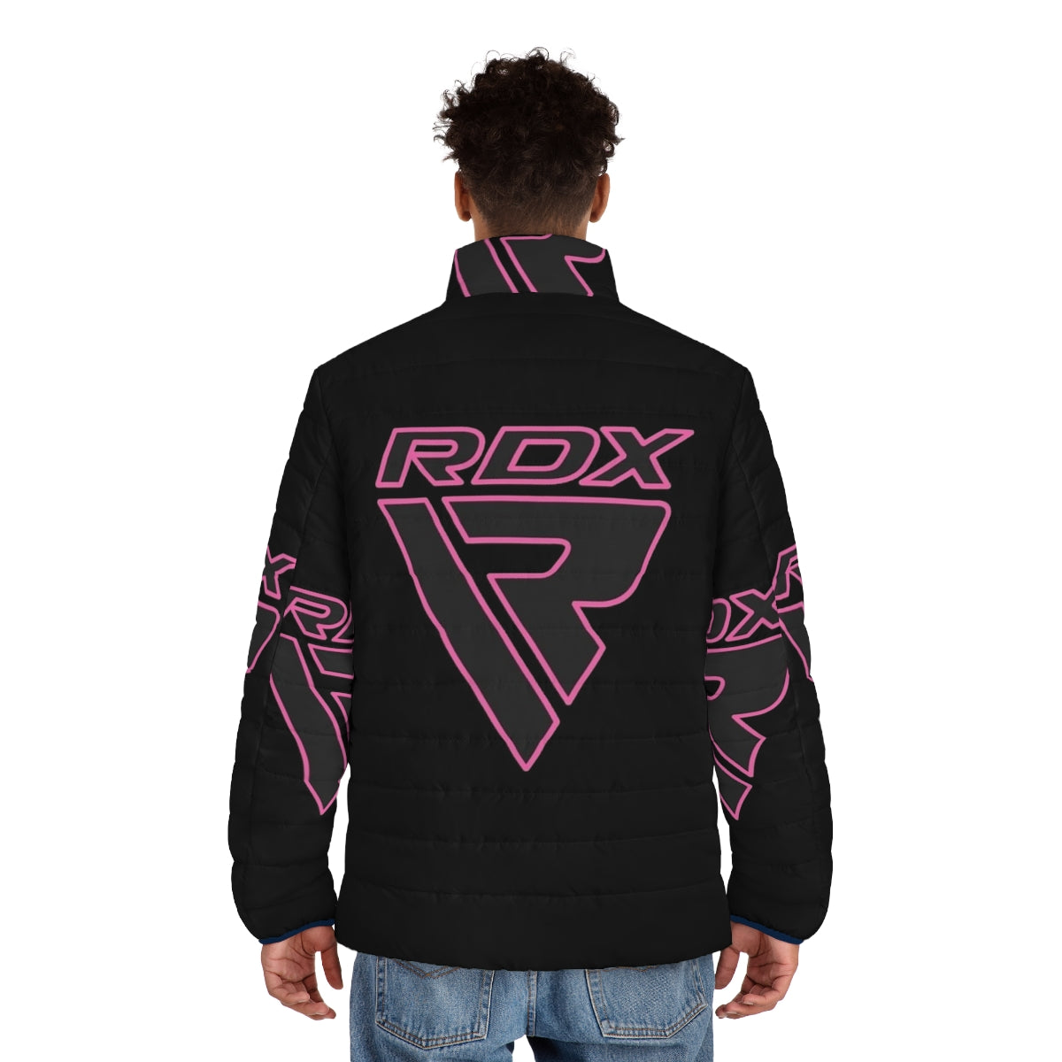 RDX Sports Puffer Jacket for Fitness, Boxing, and MMA Workouts - men back