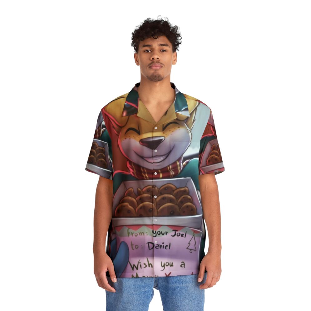 Festive Hawaiian Christmas shirt for casual and vacation wear - People Front