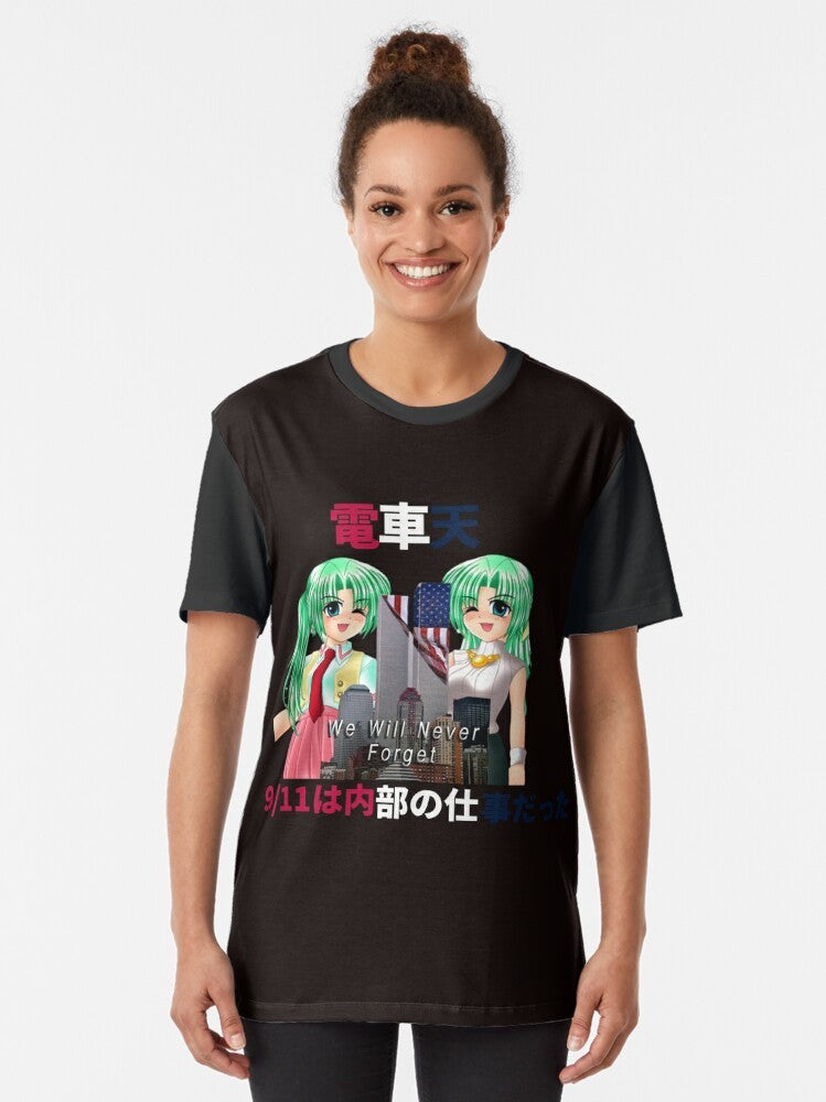 Never Forget Higurashi Anime Graphic T-Shirt - Women