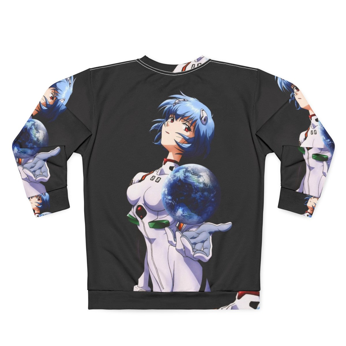 Neon Genesis Evangelion Rei Ayanami Anime Sweatshirt - Back