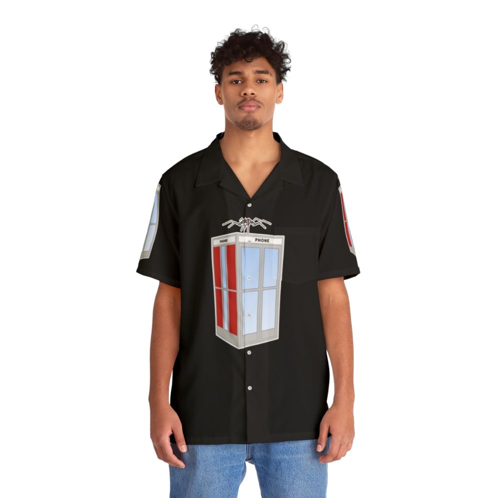 Bill and Ted's Excellent Adventure Phonebooth Hawaiian Shirt - People Front