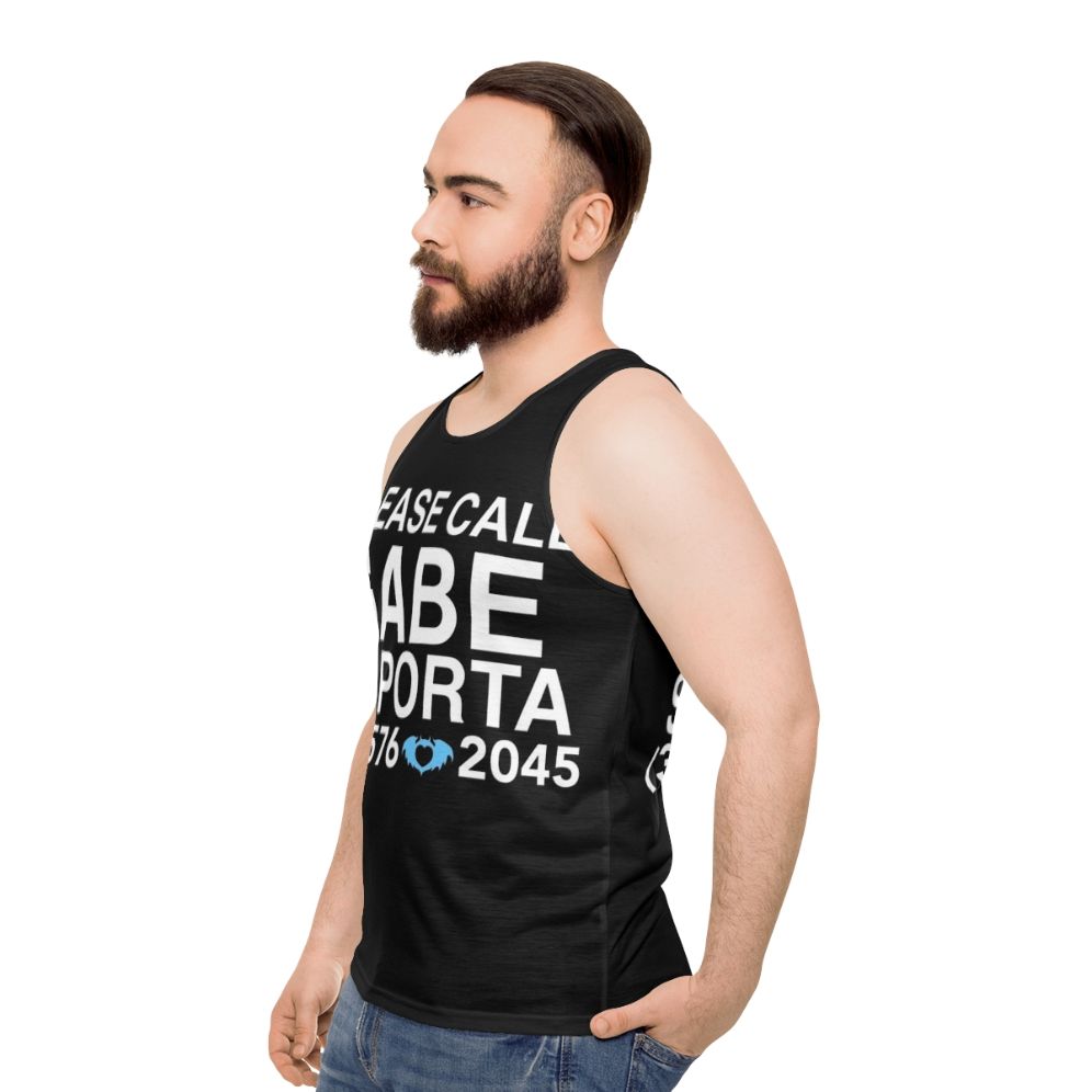 Gabe Saporta Unisex Tank Top - men side