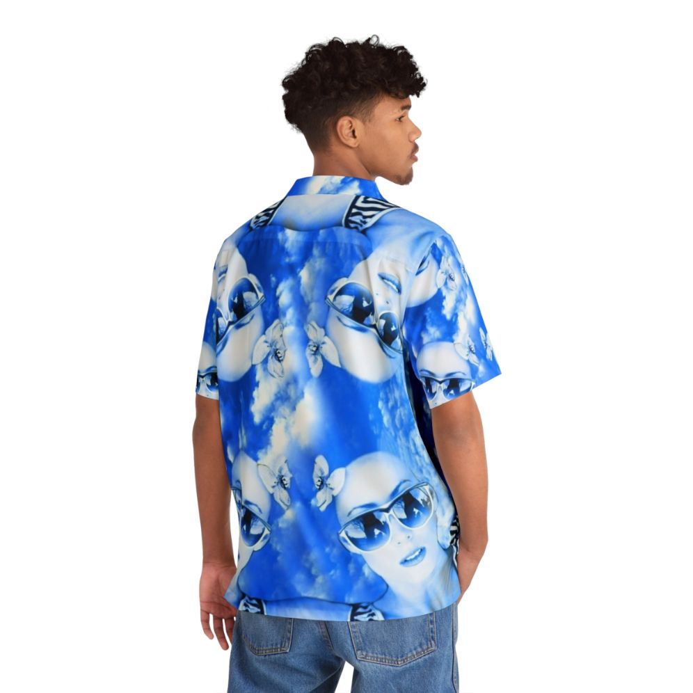 Skydiving Hawaiian Shirt with Colorful Abstract Patterns - People Back