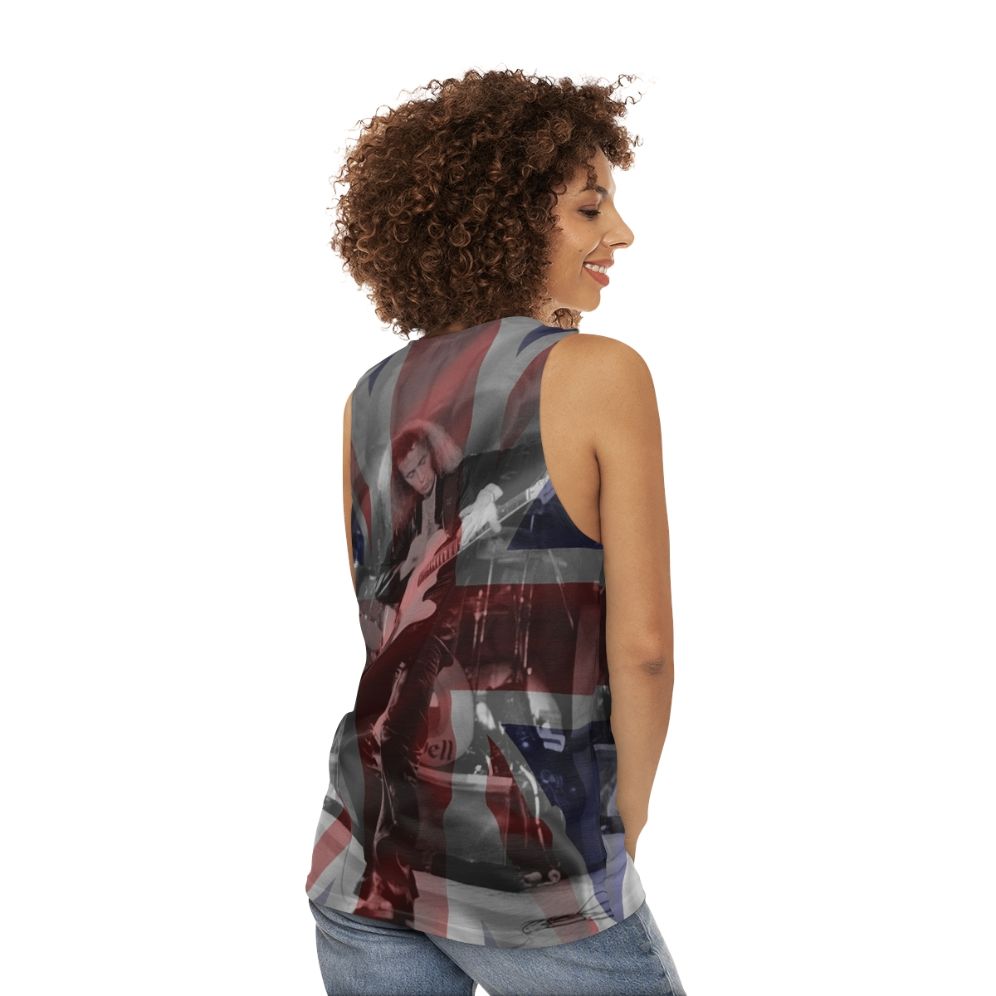 Ritchie Blackmore Union Jack Unisex Tank Top - women back