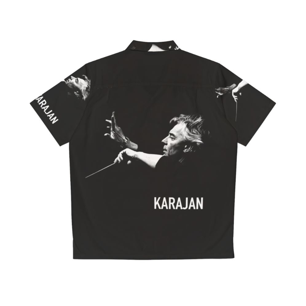 Karajan Hawaiian Shirt with Musical Instruments and Symbols - Back