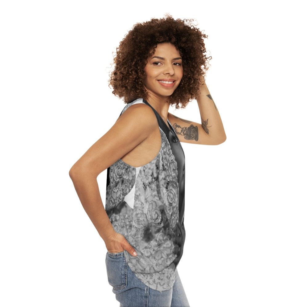 Aretha Franklin Queen of Soul Unisex Tank Top - women side