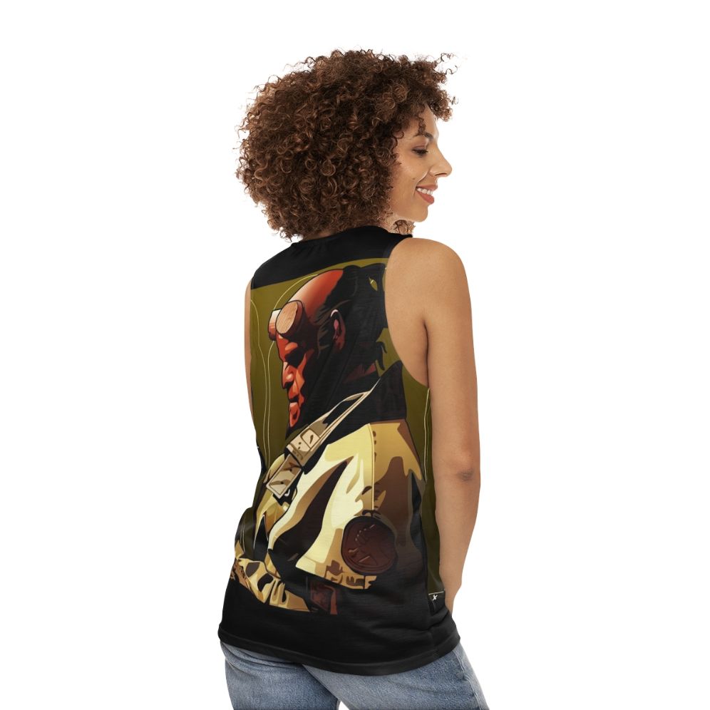 Hellboy Unisex Tank Top - women back