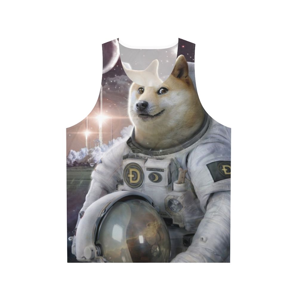 Cute Astronaut Doge Unisex Tank Top